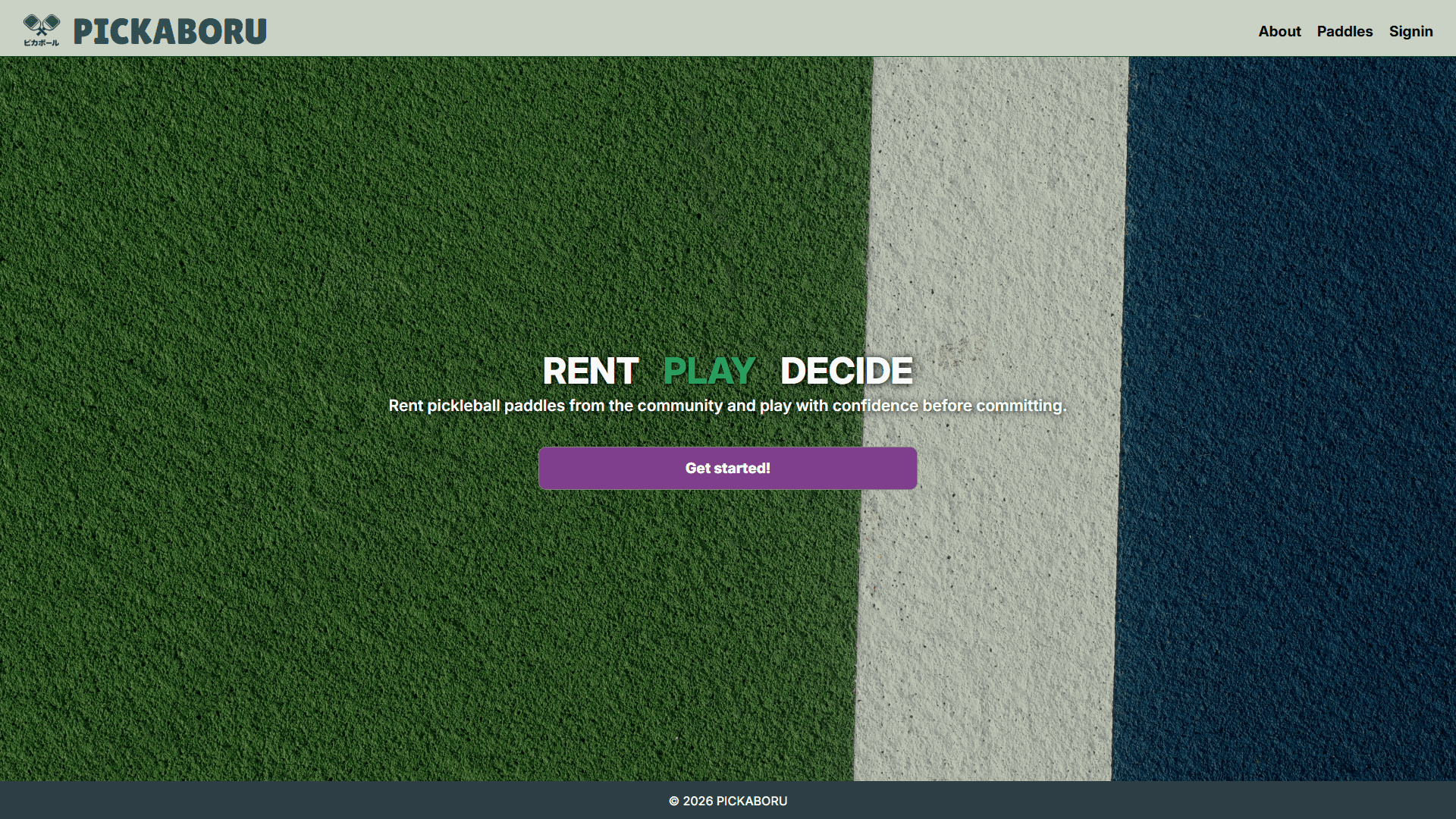 The feature image for the project Pickaboru.