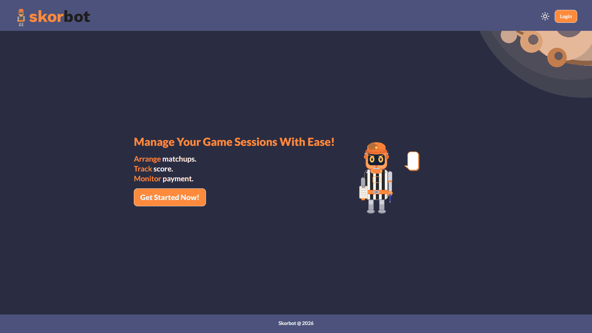 The feature image for the project Skorbot.