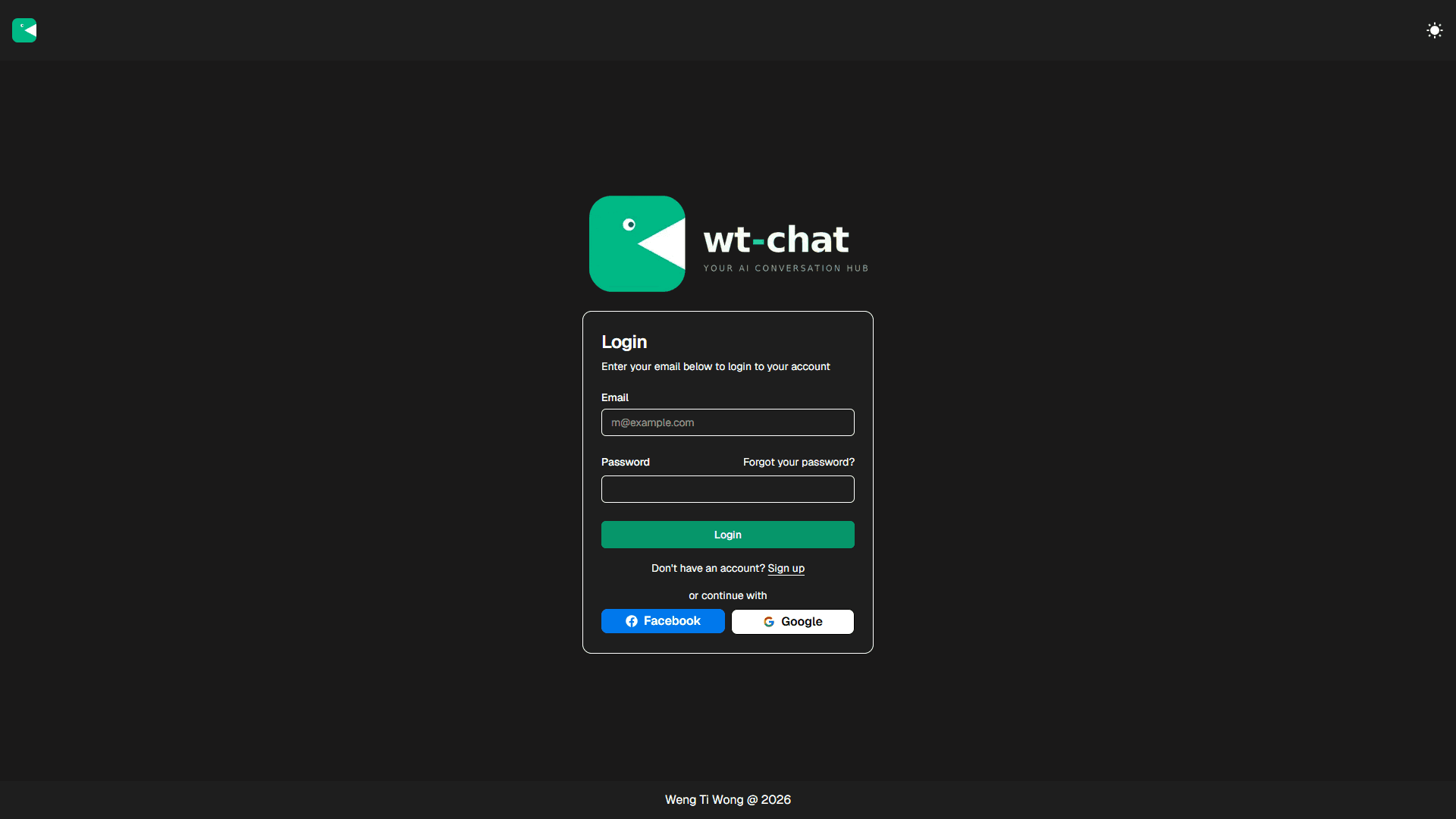 The feature image for the project WT-Chat.