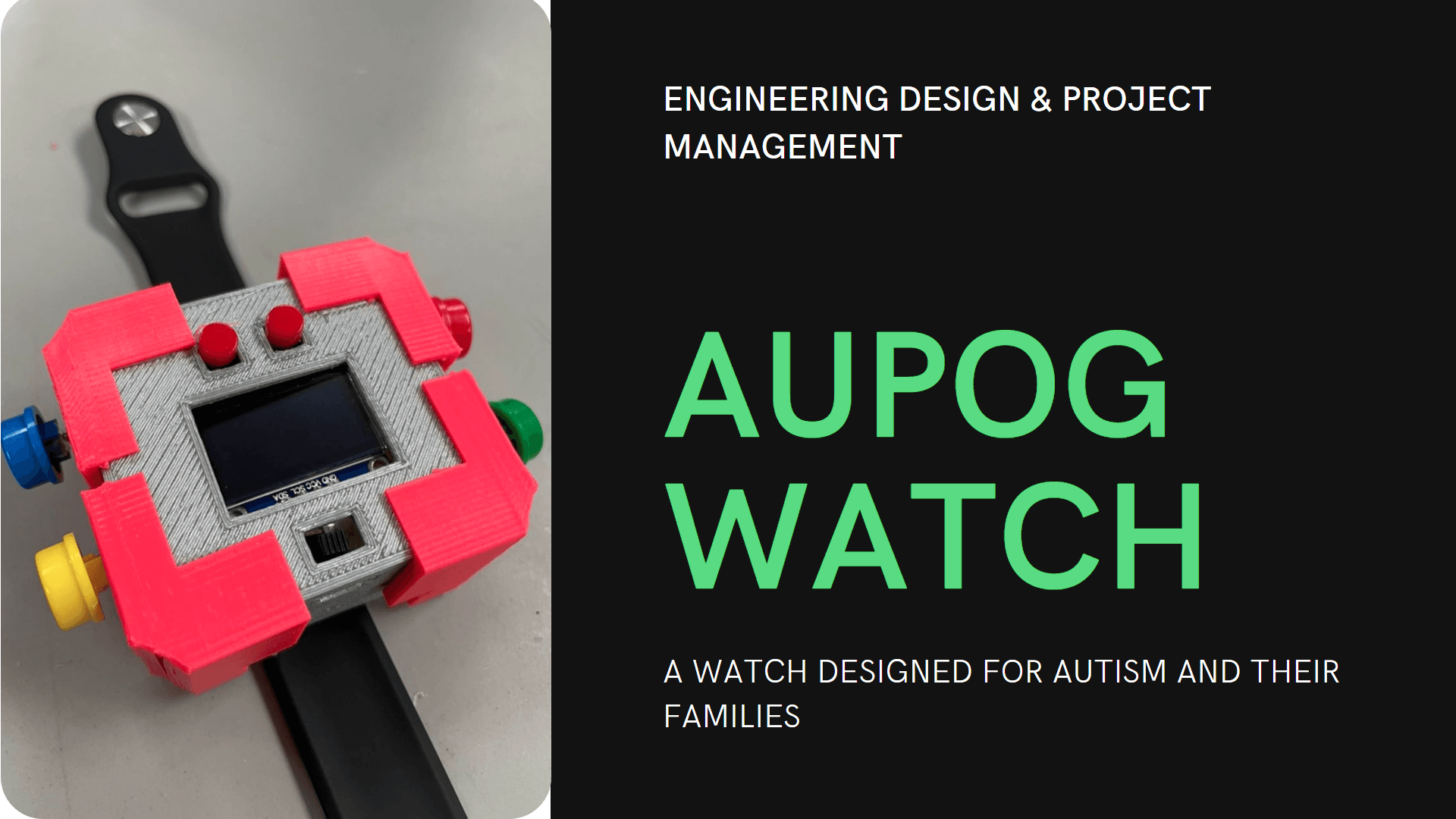 The feature image for the project Autism's Personal Organized Guardian.