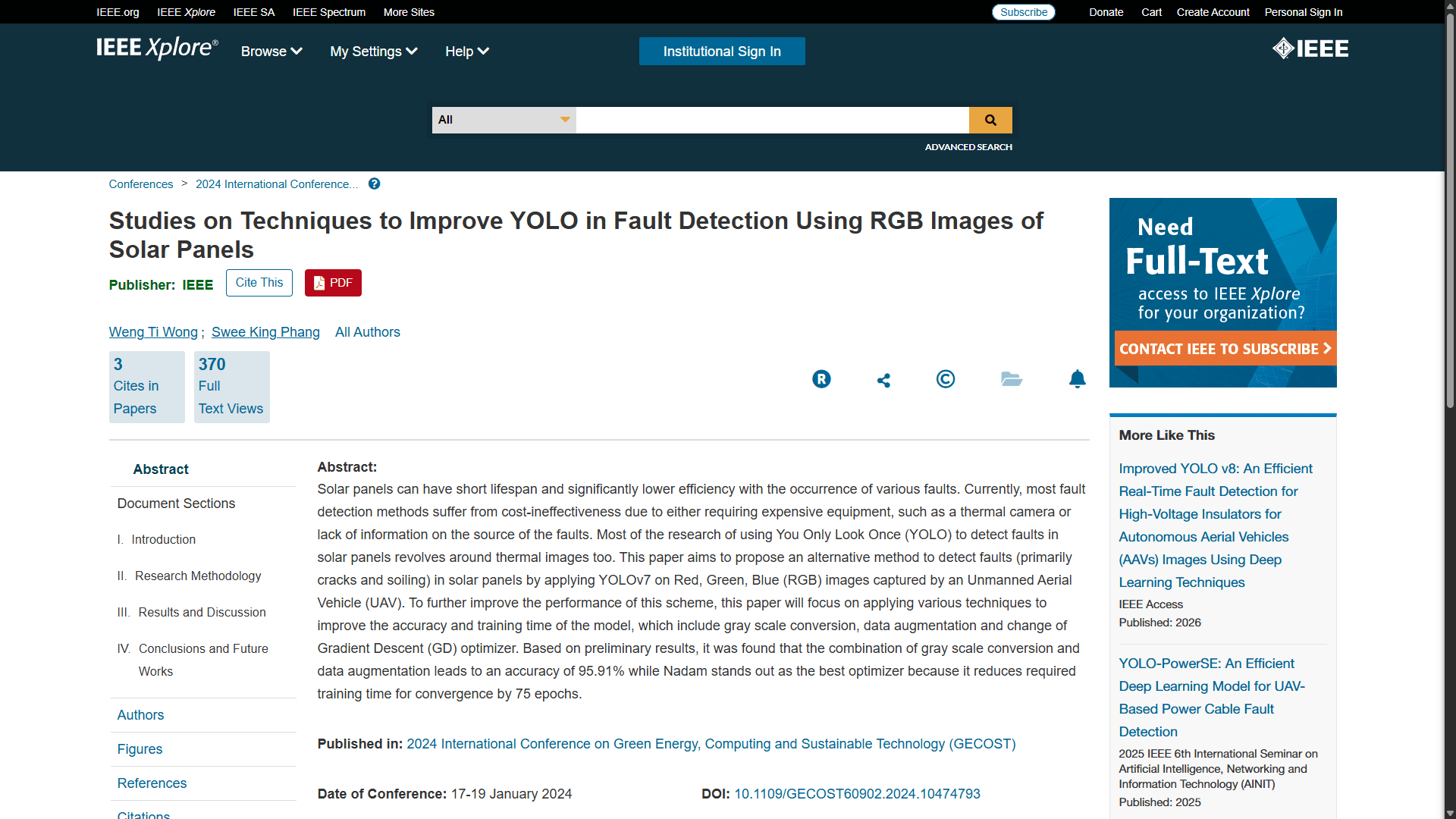 The feature image for the project Cost Effective Fault Detection on Solar Panel using YOLO.