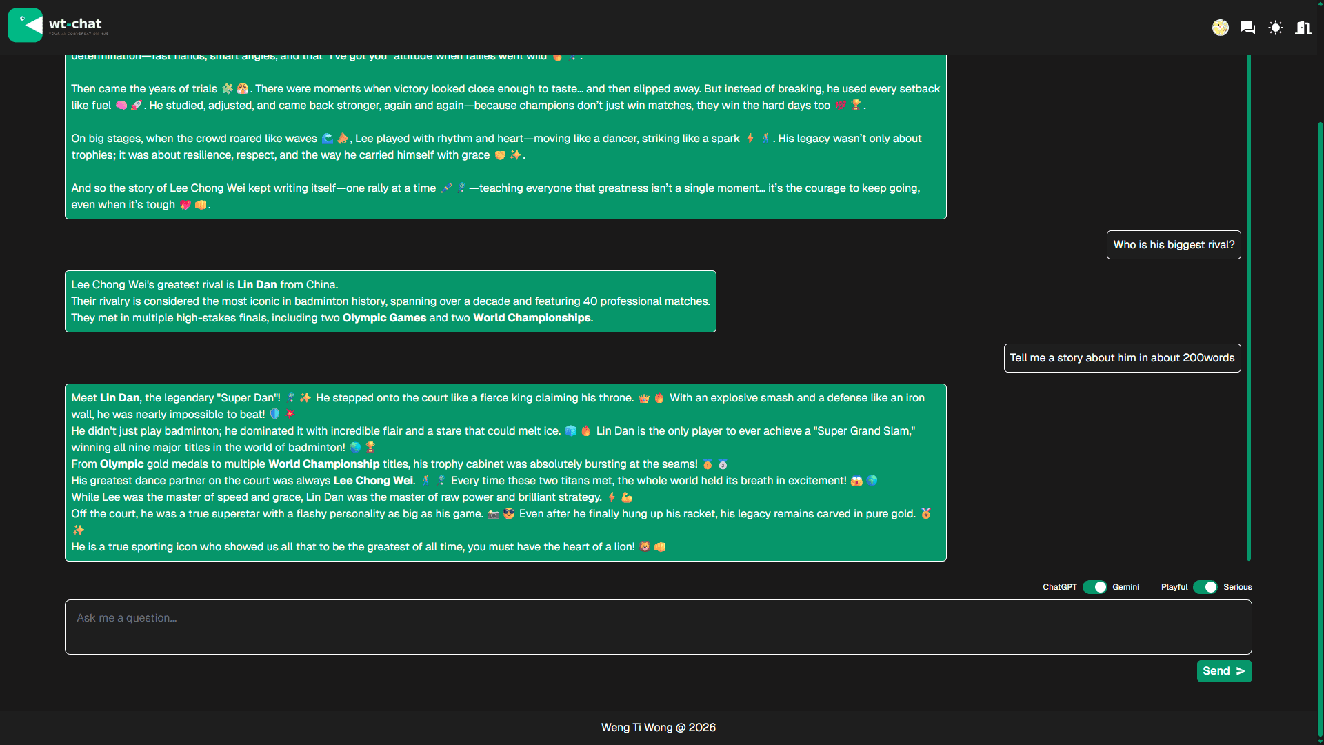 The feature image for the project WT-Chat.